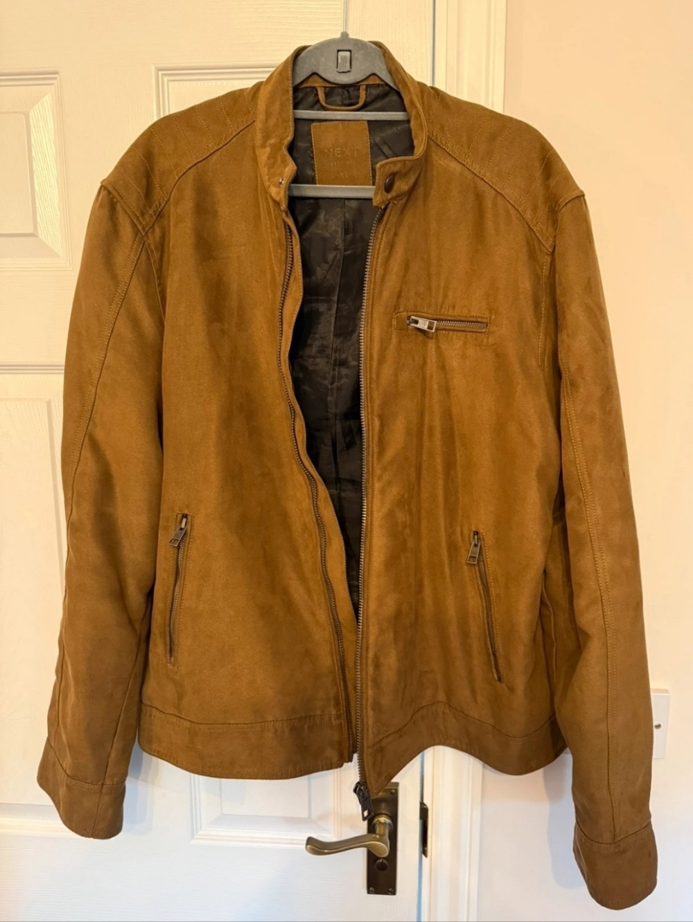 next Men's Suede Racer Jacket